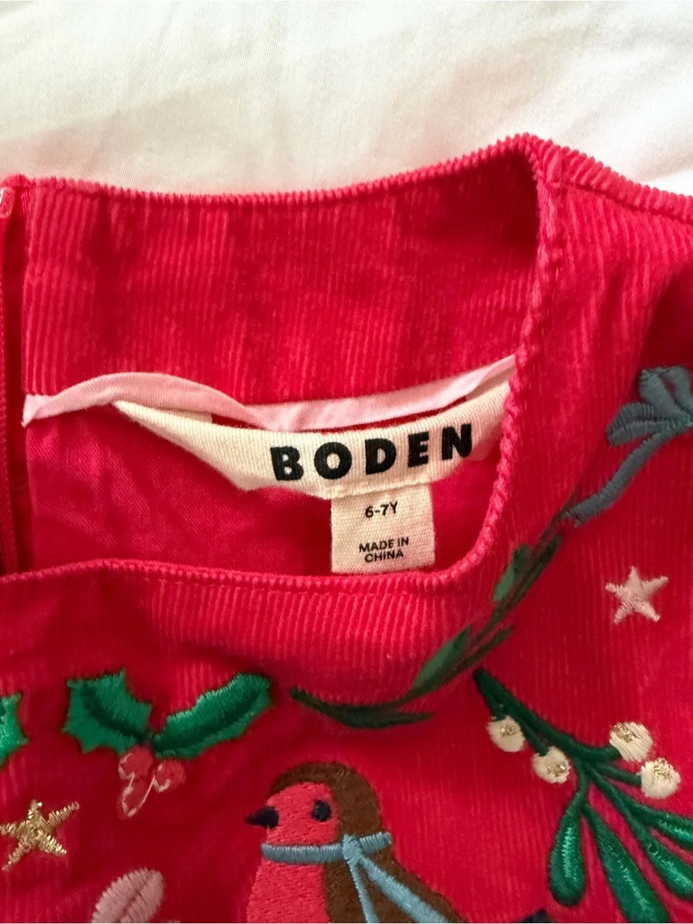 Mini Boden festive red
